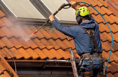 Démoussage et hydrofuge de toiture à Lompnas